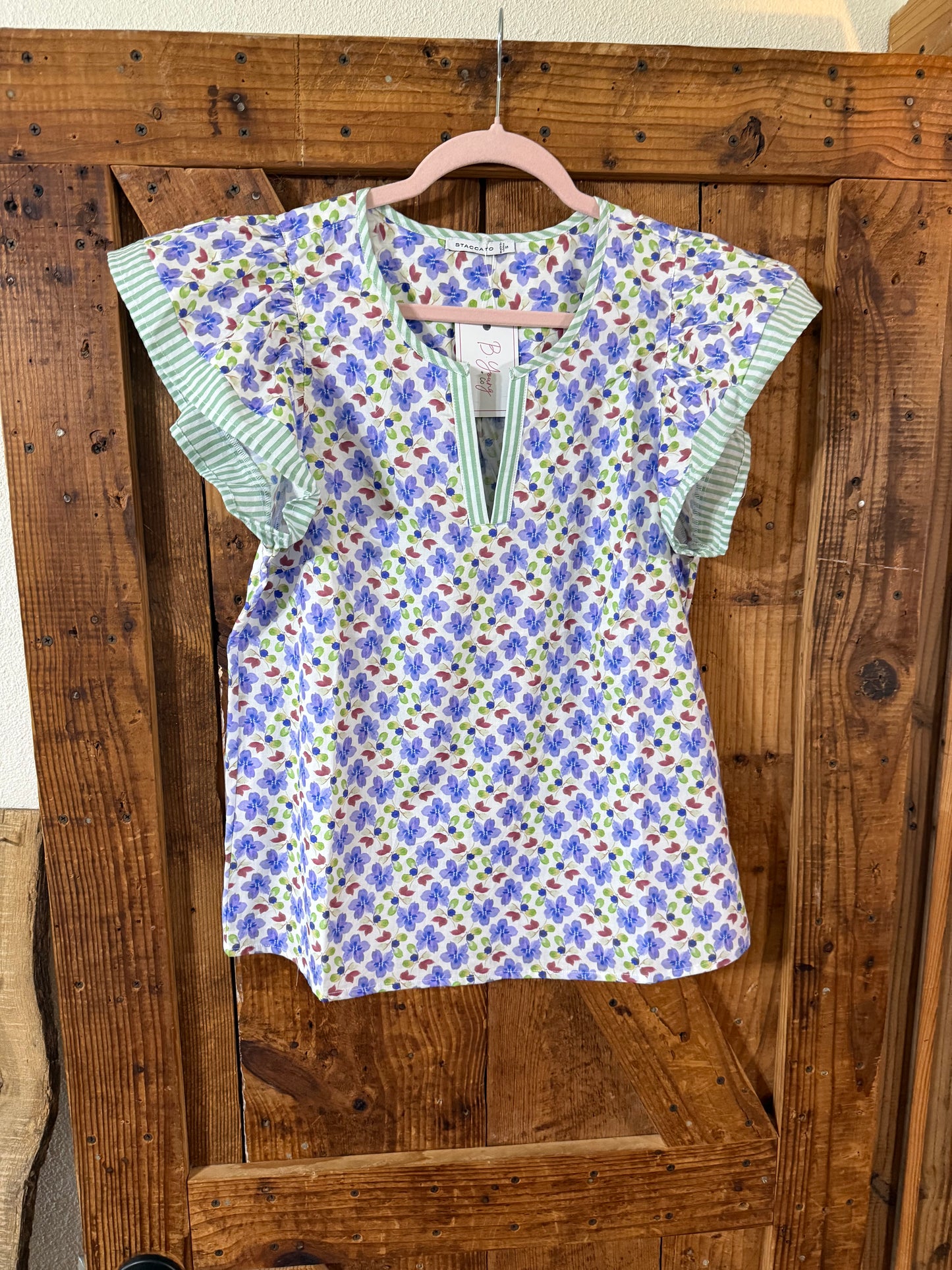 Purple Floral Top