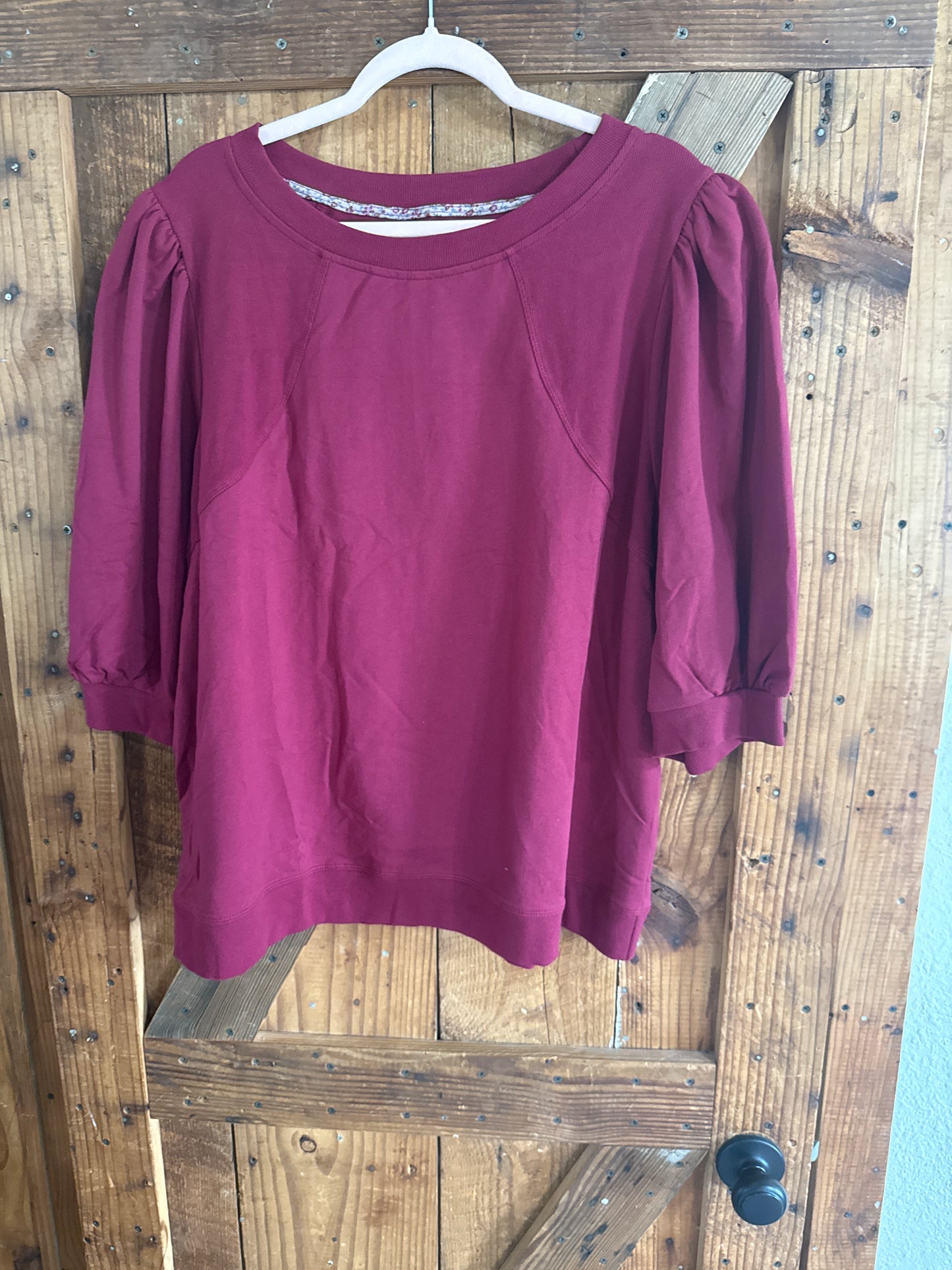 PLUS Burgundy Top