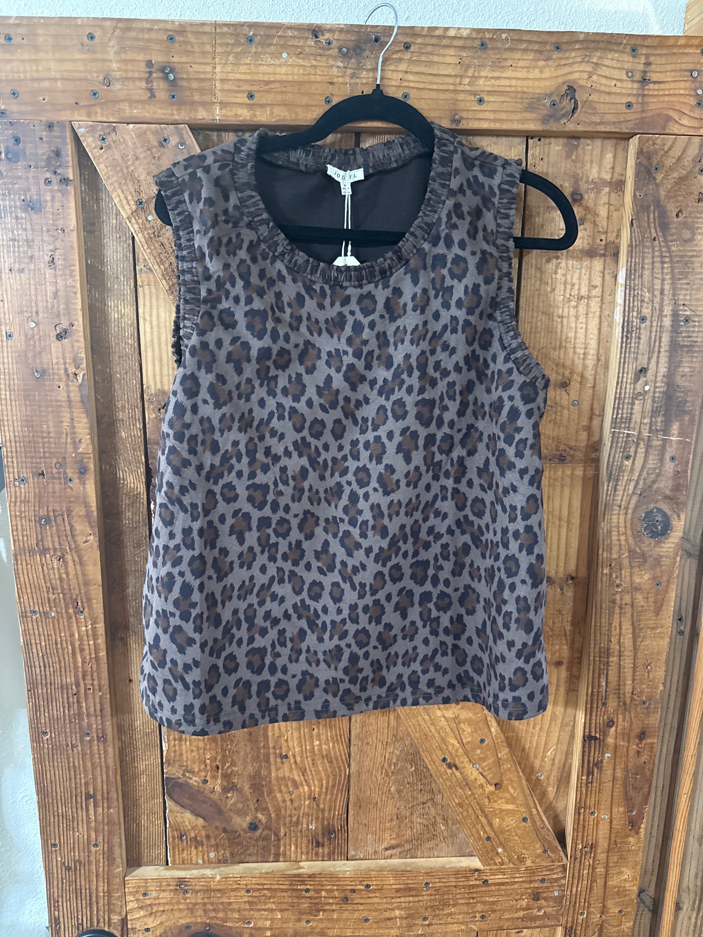 Leopard Sleeveless Top