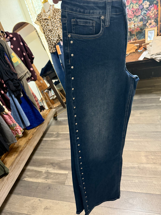 Denim Studded Jeans (Plus/Reg)