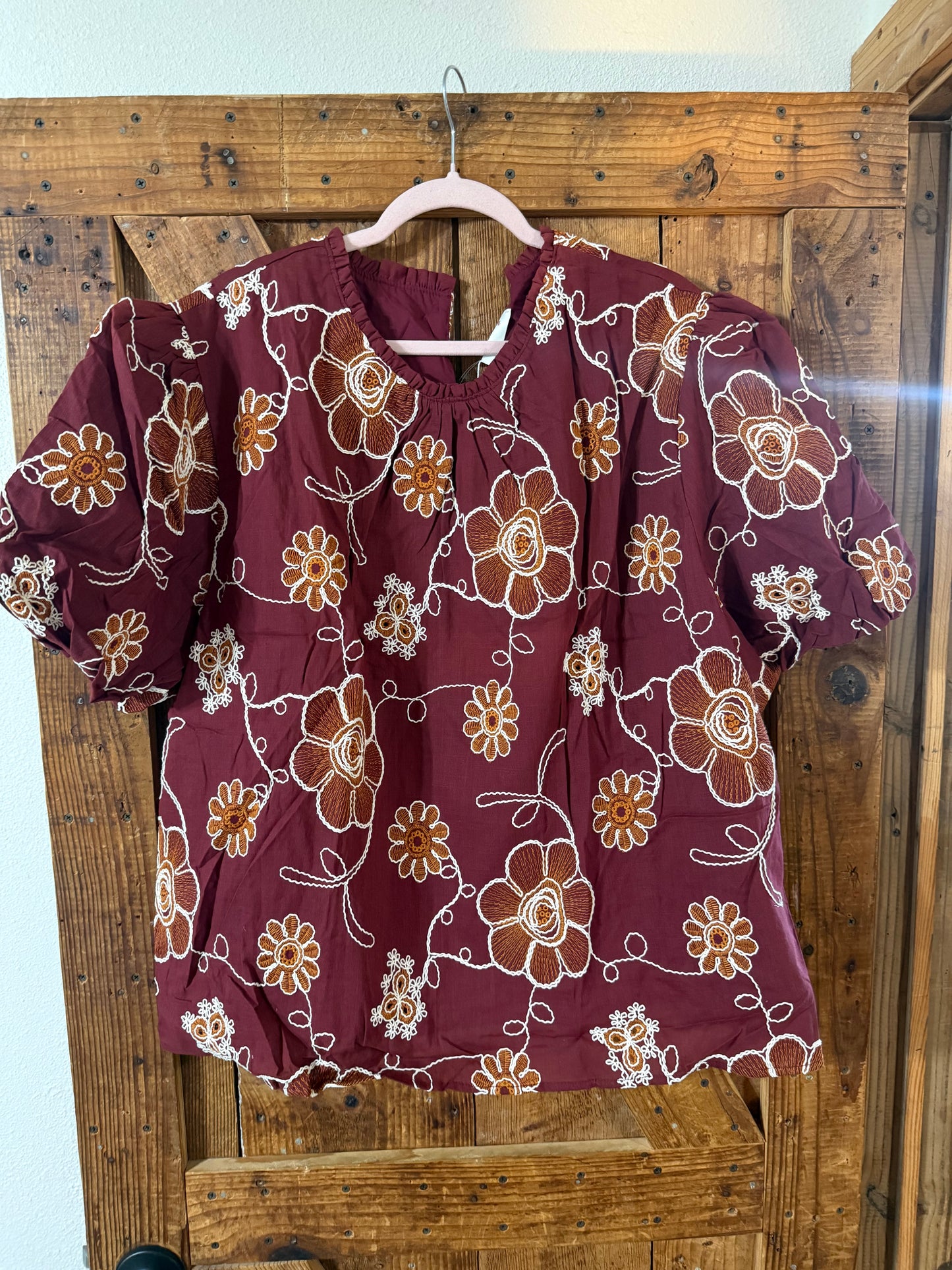 PLUS Daisy Puff Sleeve Top
