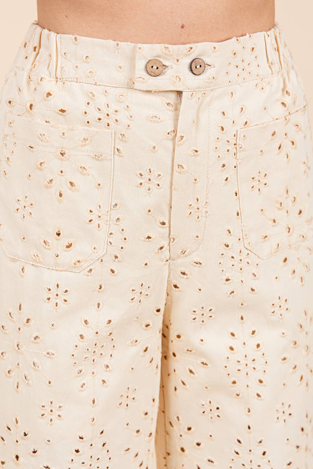 Plus Eyelet Lace Pants