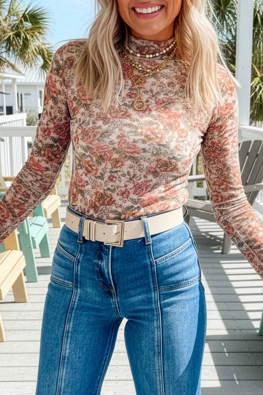 Light Floral Print Long Sleeve