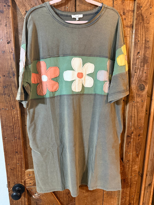 Floral T-shirt Dress