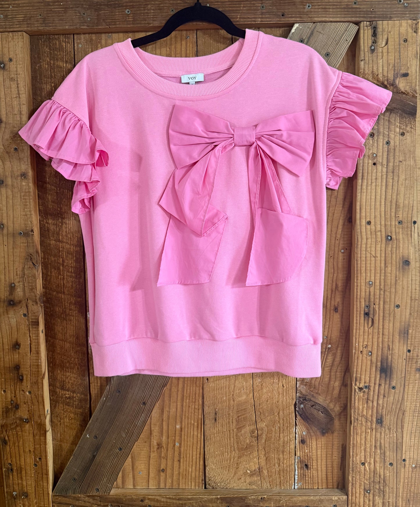Pink Bow Top