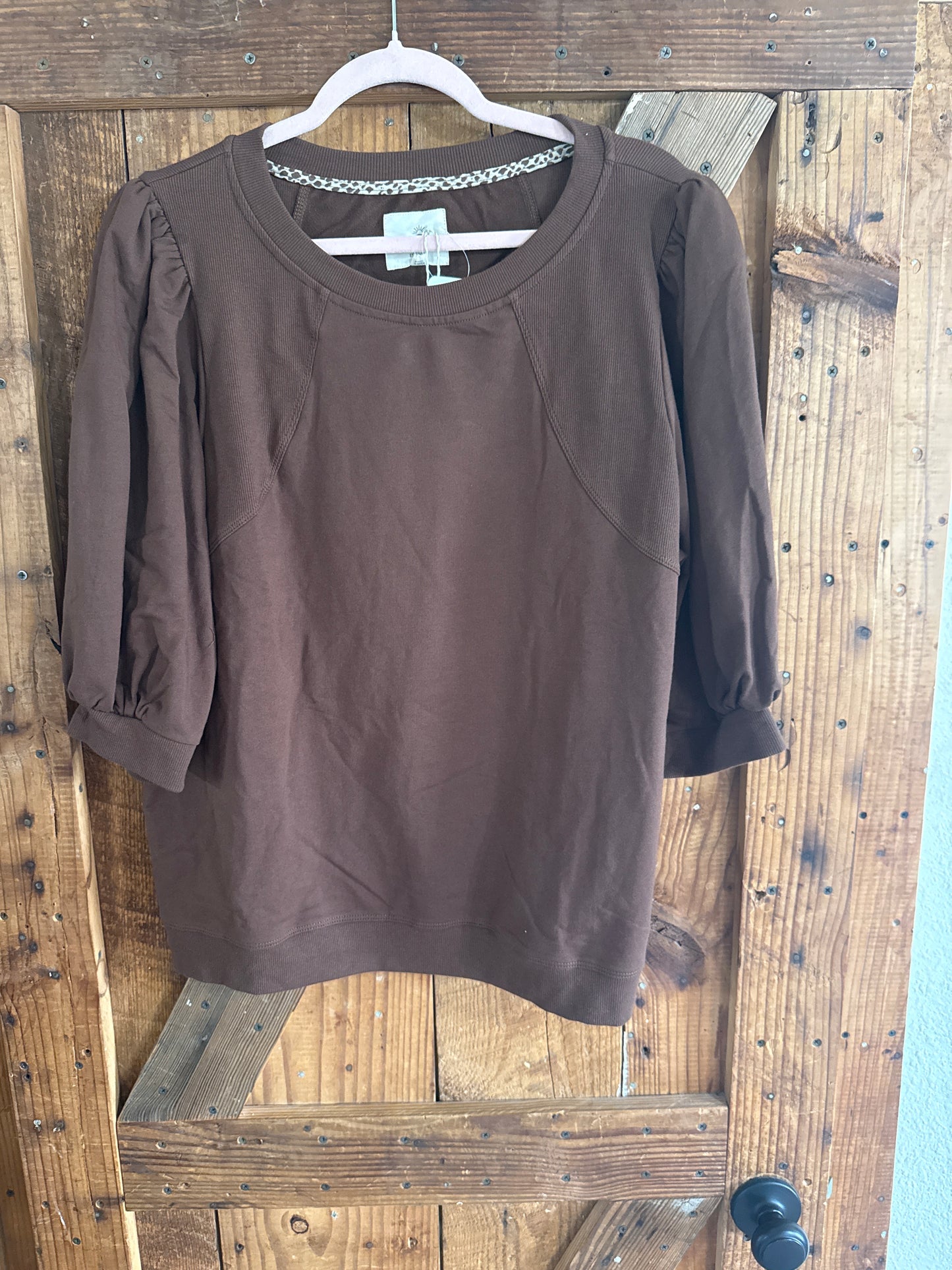 PLUS Brown Top