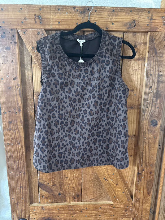 Leopard Sleeveless Top