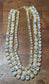 Gold rhinestone & pearl necklace