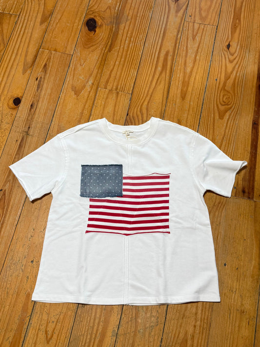 Patchwork Flag Top