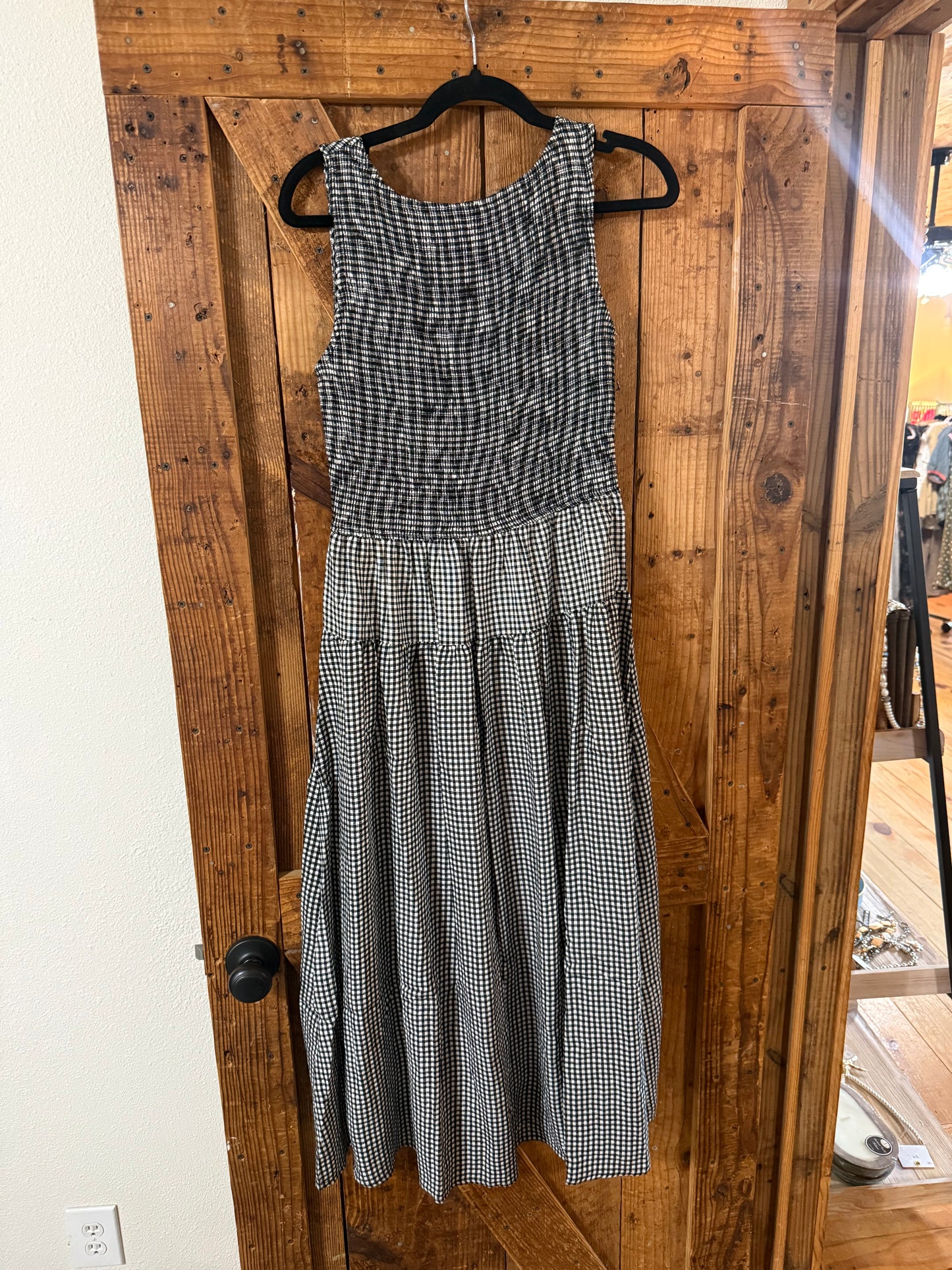 Black Gingham Dress
