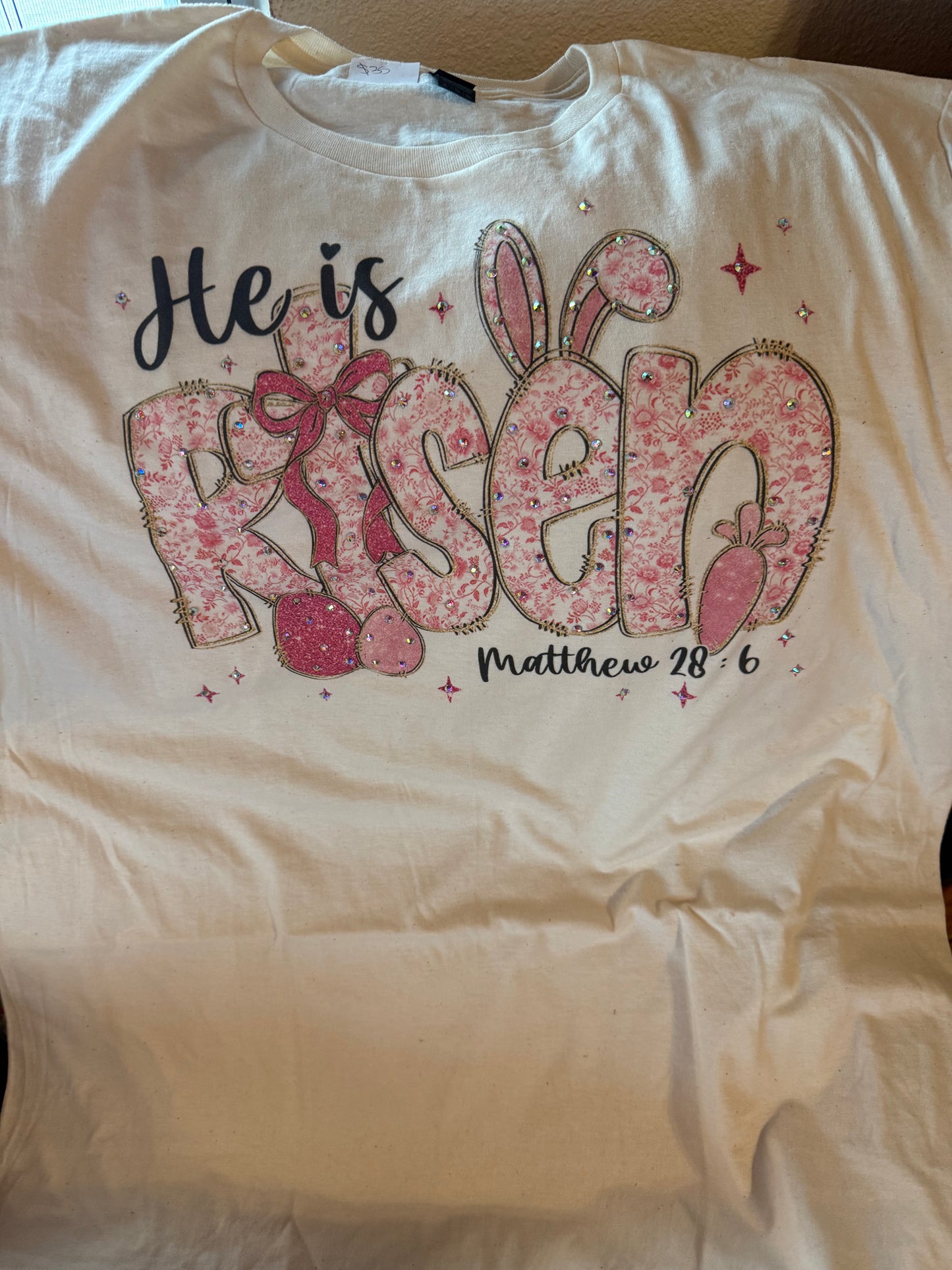 He is Risen T-Shirt (Pink)