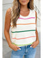 Colorful Stripe Sweater Tank