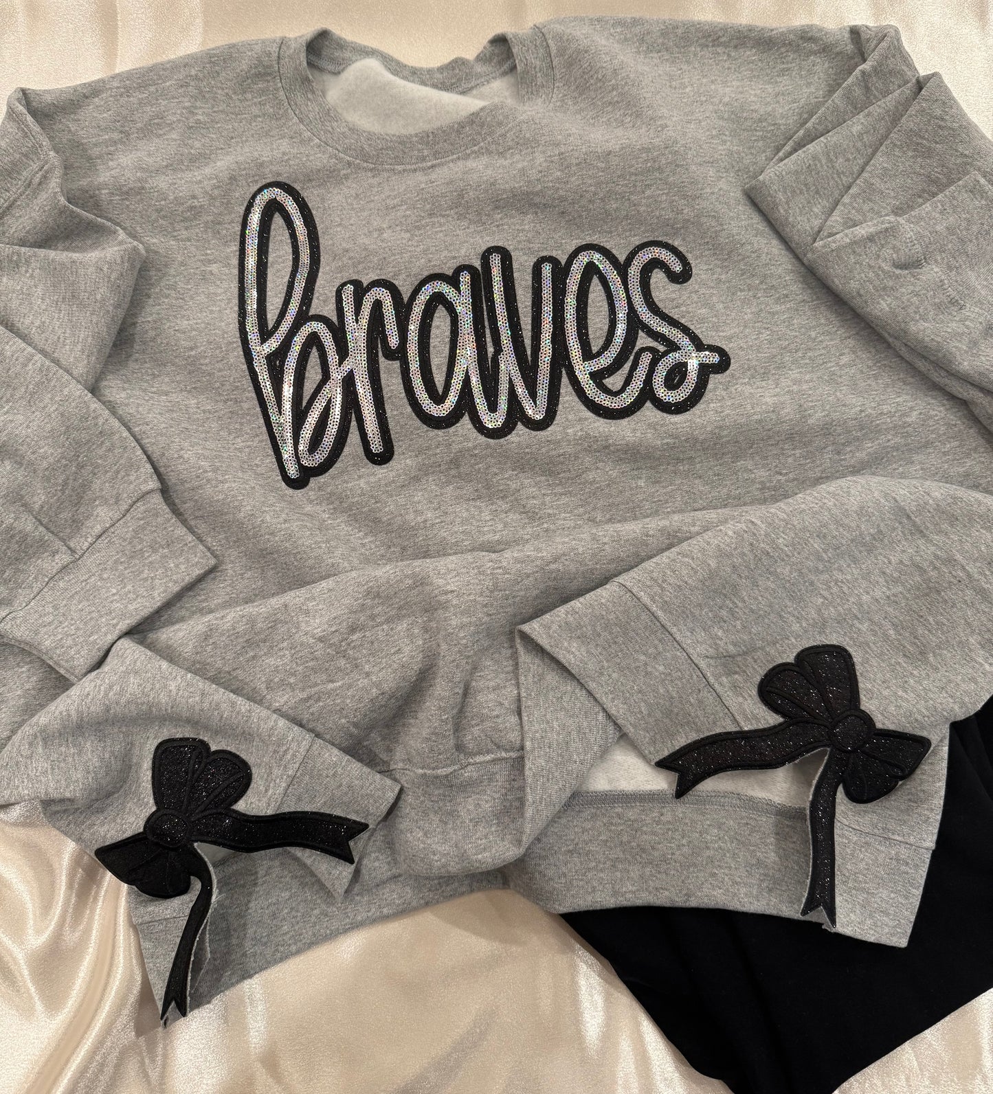 Braves Bow Sweatshirt