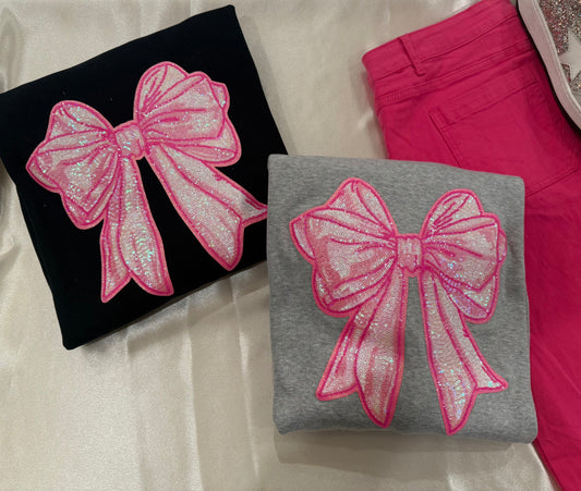 Girly Bow Sweatshirt