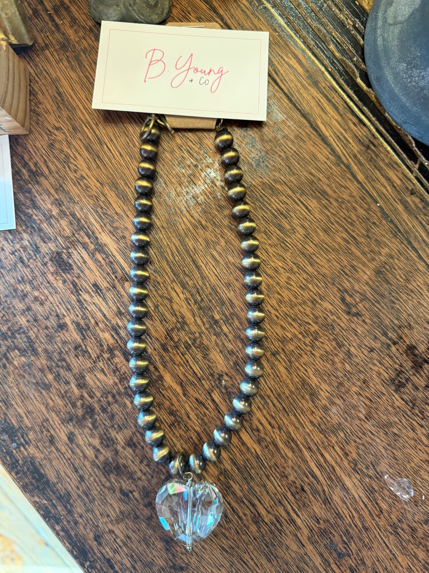 Beaded Heart Necklace