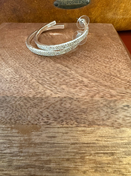 Rhinestone Hoops