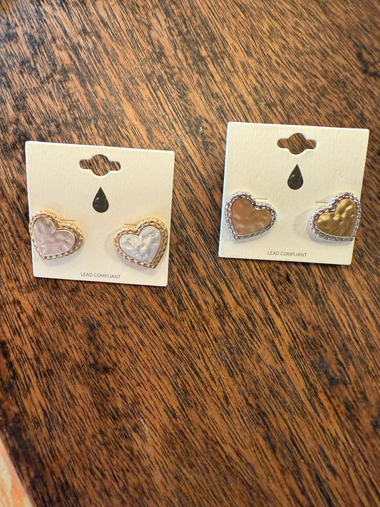 Heart Studs