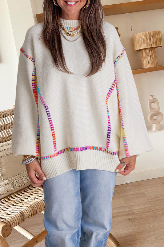 Color Stiched Sweater